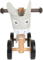 Small Foot houten loopfiets ezel met stuurtas - grijs - peuterspeelgoed-3