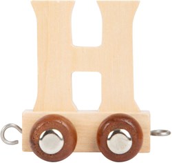 Small Foot houten lettertrein H - set van 12 stuks - speelgoed
