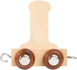 Small Foot houten lettertrein letter I set van 12 stuks speelgoed