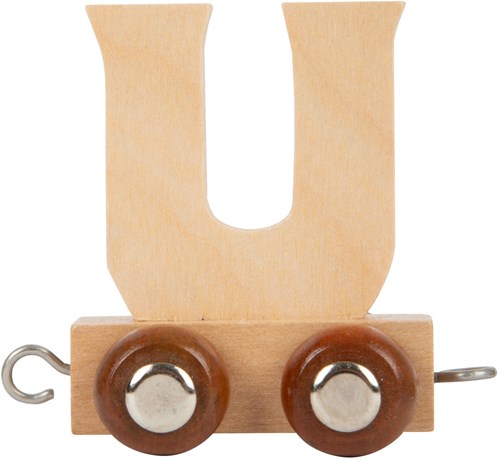Small Foot houten lettertrein letter U - 12 stuks speelgoed trein