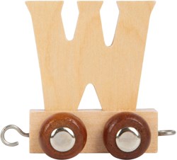 Small Foot houten lettertrein W - 12 stuks - speelgoed trein