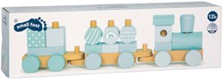 Small Foot houten trein blauw educatief speelgoed voor kinderen