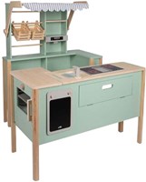 Small Foot speelgoedwinkel en kinderkeuken hout groen - rollenspel-2