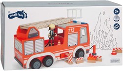 Small Foot brandweerauto houten speelgoed met accessoires voor kinderen