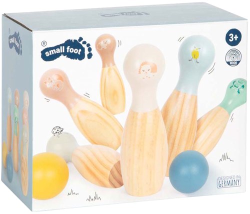 Small Foot jeu de bowling en bois Garden Buddies 8 pièces pour enfants