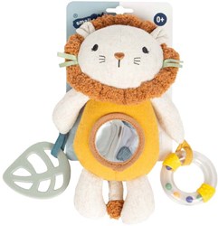 Small Foot baby speelgoed stoffen hangfiguur leeuw met bijtring