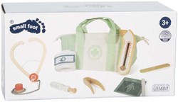 Small Foot dokterstas speelset salie groen - houten doktersset 8-delig