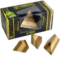 Eureka 3D Bamboe Puzzel - Piramide breinbreker duurzaam speelgoed-2