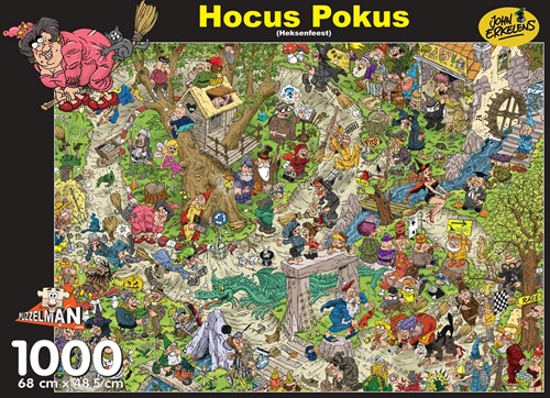 Puzzelman legpuzzel Heksenfeest 1000 stukjes John Erkelens puzzel