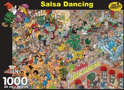 Puzzelman puzzle Salsa Dancing John Erkelens 1000 pièces coloré