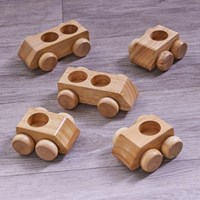 Cosy houten voertuigen wiskunde set - educatief speelgoed voor kinderen