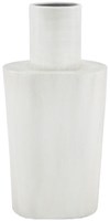 Vase métal blanc design moderne décoration 28,5cm vases à fleurs