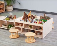 Cosy speeltafel mobiel sensorisch eiland voor peuters H45cm-2