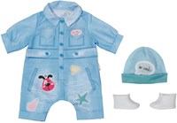 Deluxe Jean Overall poppenkleding 43 cm denim outfit BABY born