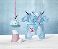 Deluxe Jean Overall poppenkleding 43 cm denim outfit BABY born-2