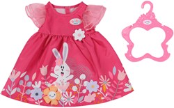 BABY born robe de poupée fleurs rose - vêtements de poupée 43 cm