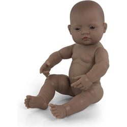 Miniland Babypop Bruin Meisje met Vanillegeur - 40 cm Pop