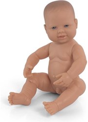 Miniland Babypop Jongen 40cm - Realistische Pop voor Kinderen