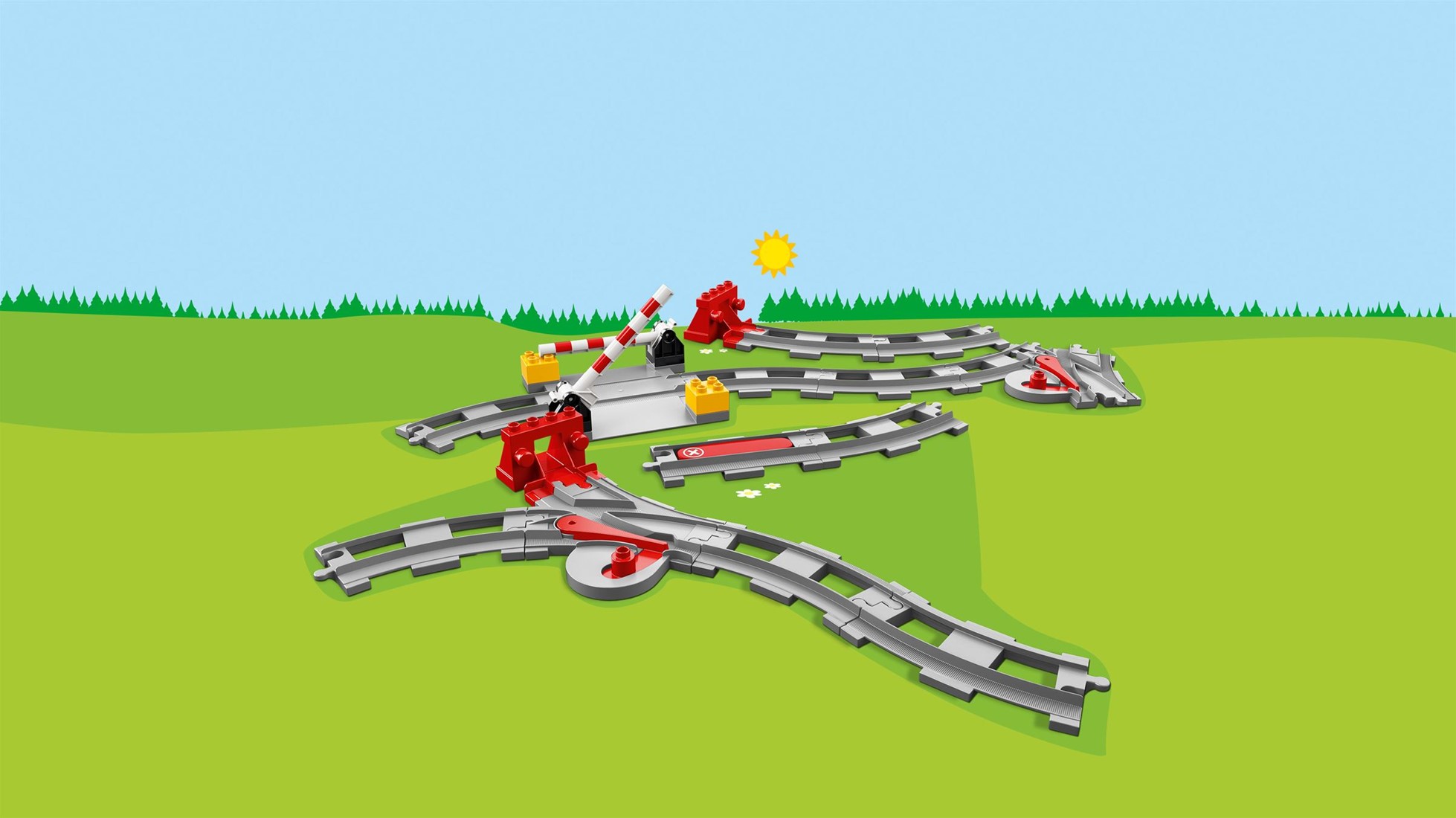 LEGO DUPLO Les rails du train - 10882