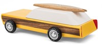Candylab houten speelgoedauto Woodie - klassiek design en surfplank-2