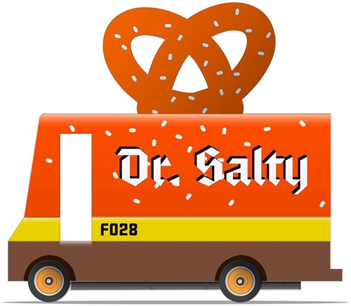 Candylab houten speelgoedbus Pretzel Van Dr. Salty - fantasierijk speelgoed