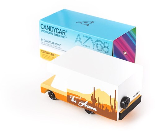 Candylab houten speelgoedauto - Arizona RV camper bus voor kinderen-3