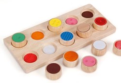 Sensorische voelpuzzels, stenen en borden