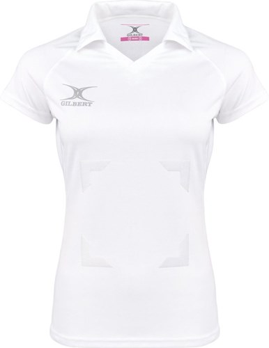 Gilbert Maillot de netball Eclipse pour filles 11-12 ans blanc sport