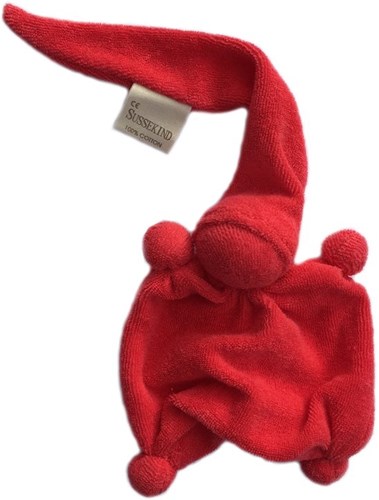 Sussekind Badstof Duimpopje, Rood - 28 x 10cm