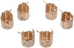 Auris muziekinstrument roertrommel set - 6 stuks voor kinderen