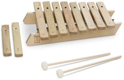 Auris xylofoon diatonisch houten muziekinstrument 8+2 tonen f# + Hb