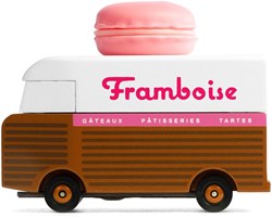 Candylab voiture jouet Macaron Van rose - bus rétro pour enfants