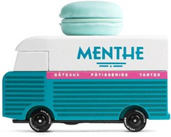 Candylab bus jouet Macaron Van bleu fourgonnette rétro en bois