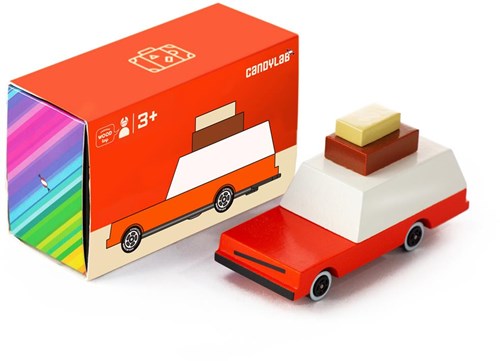 Candylab houten speelgoedauto - Candycar Luggage Wagon multicolor-3