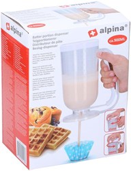 Alpina beslagdispenser keukenhulp 900 ml voor pannenkoeken en cakebeslag