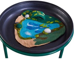 Cosy Tapis Grotte en Feutre 3D tapis de jeu pour petits animaux