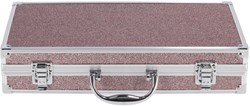 Casuelle mallette maquillage multi glitter rose 61 pièces avec miroir