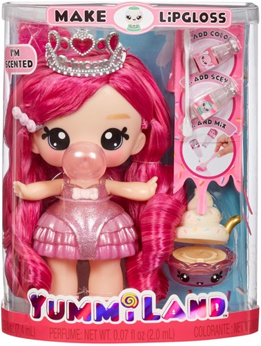 Yummiland grote pop lipgloss huisdier Bianca Bubblegum speelgoedpop