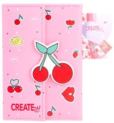 Canenco livre de maquillage cerise fermeture magnétique set maquillage enfant