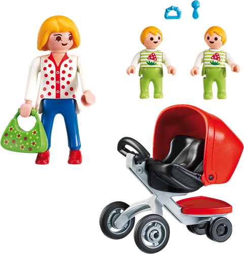 Playmobil City Life poussette - Landau jumeaux 5573 jouet-2