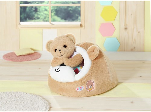 Baby Born grotte de sommeil ours lit poupée peluche tanière câline-3