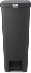 Brabantia pedaalemmer afvalbak 40L Dark Grey - duurzaam en ruim