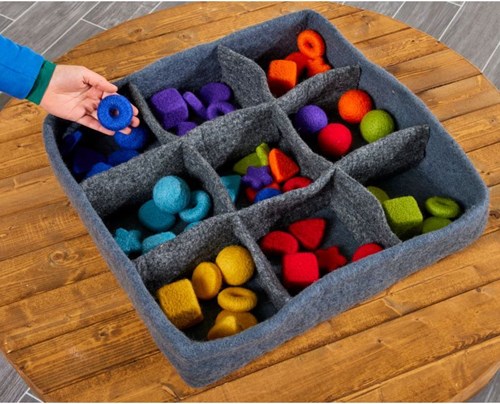 Cosy vilt grote losse onderdelen organiser - speelgoed opbergtray