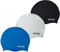 Intex bonnet de bain en silicone bleu - Accessoire piscine