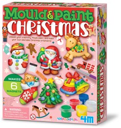 4M Kerstmis gieten en verven knutselset - creatief speelgoed