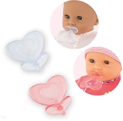 Corolle accessoires poupée bébé - 2 tétines pour Mon Grand Poupon 36-42cm