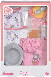 Corolle poppen verzorgingsset - accessoires voor poppen 30 cm - roze