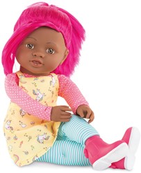 Corolle Rainbow poupée Celena 40cm - poupée bébé parfumée à la vanille et cheveux roses