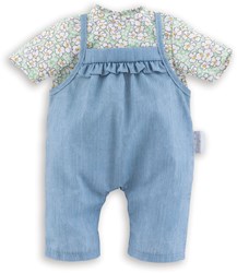 Corolle poppenkleding - blouse en overall voor Mon Grand Poupon 36 cm babypop