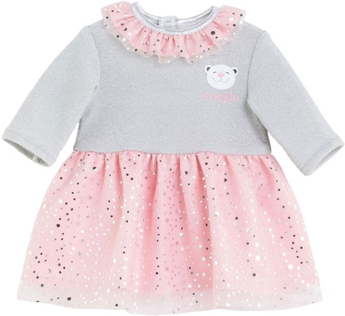 Corolle robe de poupée Magical 30cm - vêtement poupée pois roses-2